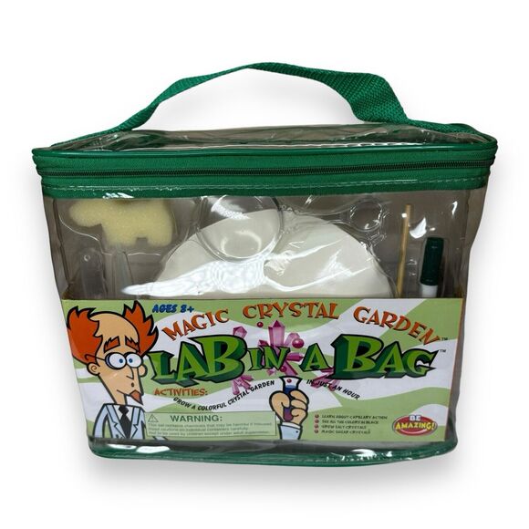 New Lab In A Bag Magic Crystal Garden Science Kit Gift Ages 8 + Rocks Homeschool - Picture 1 of 4